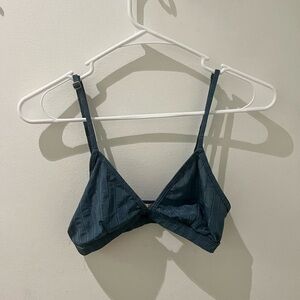 blue bralette top